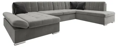 Produktbild von MIRJAN24 Ecksofa Bergen mit Bettkasten, Regulierbare Armlehnen, U-Form Schlafsofa vom Hersteller (Polo 894 + Polo 897, Seite: Links)