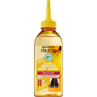 Obrázok produktu pre Garnier Fructis Hair Drink Banana Lamelárna kondicionér pre suché vlasy, 200 ml