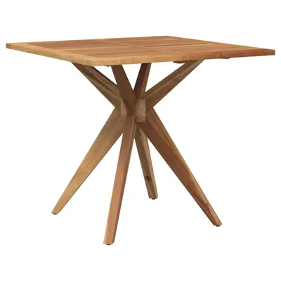 Image de vidaXL Table de jardin carrée 85x85x75 cm bois massif acacia