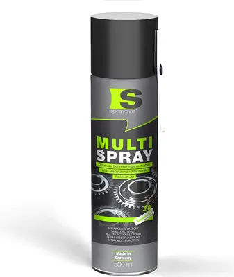 Produktbild von Spraytive 1x 500ml Multi Spray – 5-in-1 Kriechöl & Multifunktionsöl – Rostlöser, Schmiermittel, Kontaktspray & Allzwecköl