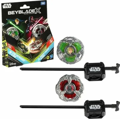 Productafbeelding van Beyblade X Multipack Luke Skywalker 4-80B vs. Darth Vader 4-60B Top. Star Wars. Ages 8+