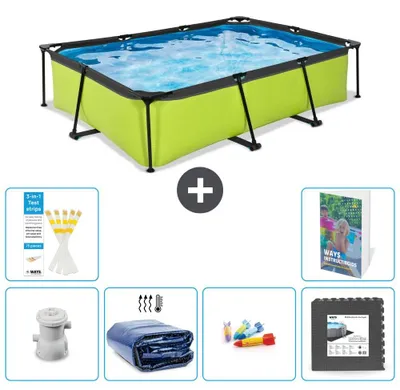 Image de Piscine rectangulaire - 300x200x65 cm - Composée de 5 parties - Modèle S177