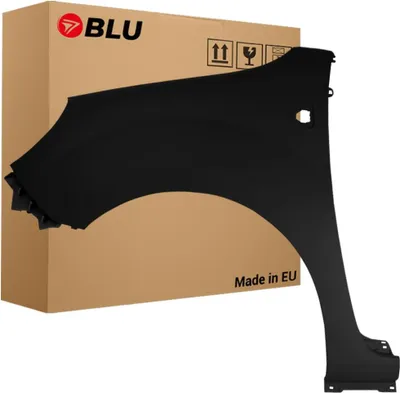 Image de BLU Aile Compatible avec Renault Kangoo 676 Gauche Schwarz Noir Nacre | 2008-2015 | Avant | Peint| Prêt à Monter | pvc