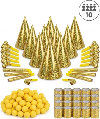 Image de Coffret de fête pour 10 personnes Or -