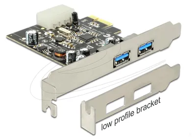 Imagen del producto de Tarjeta PCI Express DeLock > 2x USB 3.0 - Adaptador USB - PCIe - USB 3.0 x 2