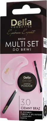 Zdjęcie produktu dla Delia Brow Multi Set Zestaw do stylizacji brwi 3.0 Ciemny Brąz