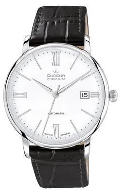 Produktbild von Dugena 7000194 Herren-Armbanduhr, Edelstahl-Gehäuse, Leder-Armband