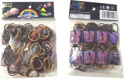 Produktbild von 200 Loom Gummibänder + 10 Verbindungsstücke / Farbe: militär-2