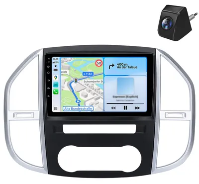 Image de Android Radio 6+128GB pour W447 Mercedes Vito 2014-2020 Navi Carplay GPS DAB+ 4G LTE Bluetooth