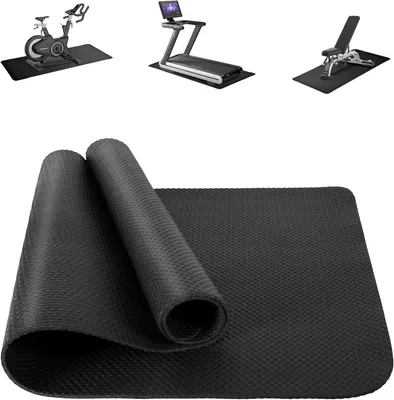 Obrázok produktu pre Fitness podložka 60 x 120 cm, NBR, čierna, 0,5 cm, na cvičenie, s taškou