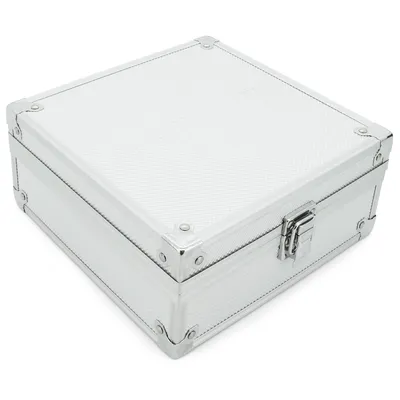 Produktbild von Aluminium Koffer Silber Box mit Schaumstoffeinlage (LxBxH) 200 x 200 x 90 mm