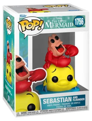 Produktbild von Funko FK93218 - Disney POP! Vinyl Figur : TLM S3- Sebastian & Flounder 9 cm - Neu