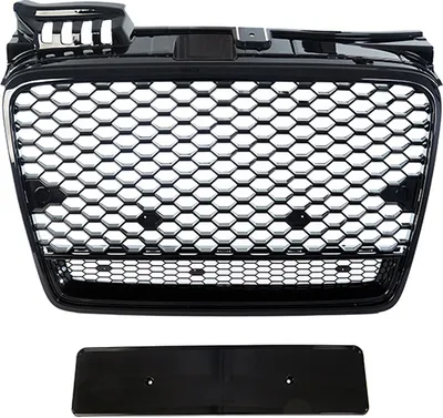 Produktbild von Kühlergrill Wabengrill schwarz glanz passt für Audi A4 B7 04-08 Waben Grill nicht RS4 Quattro