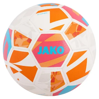 Zdjęcie produktu dla Piłka lekarska JAKO Unisex Lightball Iconic, Kolor:biały/koralowy/pomarańczowy, 290g, Rozmiar:4