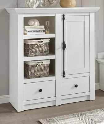 Produktbild von Kommode "Hooge" in Pinie weiß Landhaus 105 x 115 cm, Sideboard