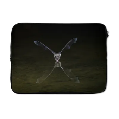 Produktbild von MuchoWow® Laptop Hülle 14 ZollFledermaus - Wasser - Spiegelung Laptoptasche - Laptoptasche - Stoßsicher - Schutzhaube