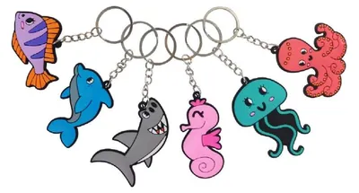Productafbeelding van Duckiez Sleutelhanger Zeedieren - 48 stuks