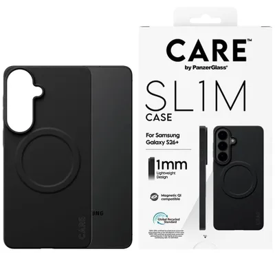Zdjęcie produktu dla PanzerGlass CARE™ by ® SL1M Case Black w. Qi Samsung Galaxy S26+, Pokrowiec, Samsung, Samsung - Galaxy S26+, 17 cm (6.7"), Czarny