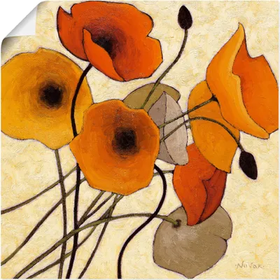 Produktbild von ARTland Poster Kürbismohn II Größe: 40x40 cm