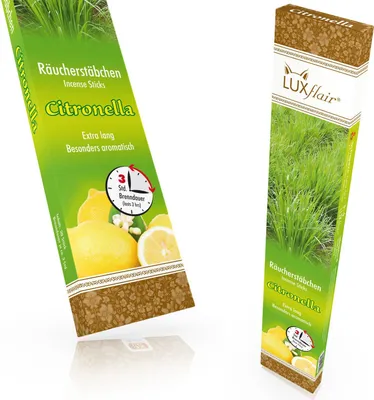 Produktbild von XXL Räucherstäbchen Citronella, 20 Stück á 3 Std Brenndauer