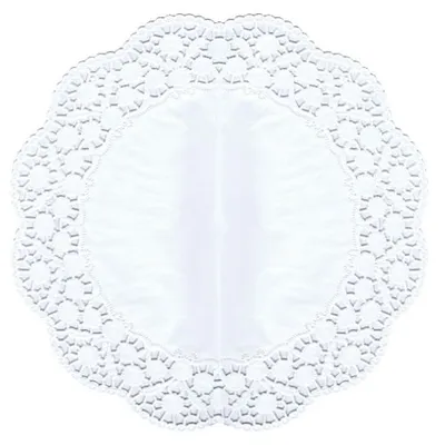 Produktbild von 6 Papstar Tortenspitzen rund Ø 36 cm weiss 12261