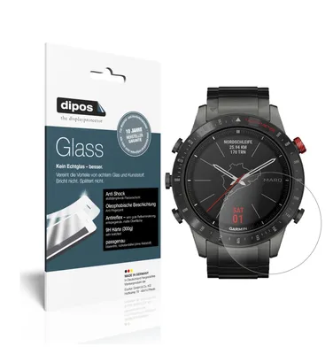 Produktbild von 2x Schutzfolie für Garmin MARQ Driver matt - Anti-Shock 9H Folie dipos Glass Kunststoffglas