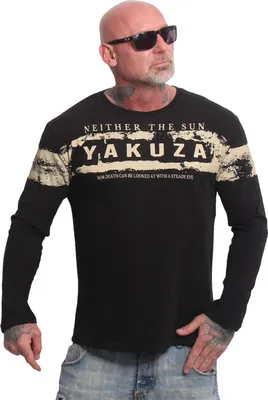 Zdjęcie produktu dla Męski longsleeve Yakuza Pray, czarny, M