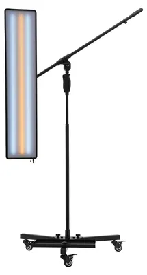 Produktbild von LED-Lampe für Dellenreparatur - Verstellbare PDR-Reflektorlampe - 360° drehbares Panel - Weiß/Gelbes Licht - 12V 10W Netzteil 100-240V - Schwarz