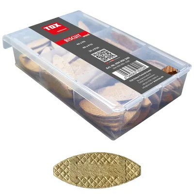 Produktbild von TOX Dübel MiniSet Biscuit Wood, Keks, Buche, 100 Stück(e), Hülle