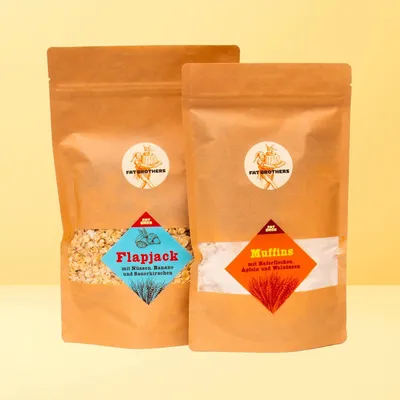 Produktbild von Haferflocken Muffins und Müsliriegel Set Backmischungen