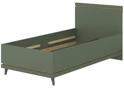 Obrázok produktu pre Posteľ 100x200 CANDIS 34 zelená / dub olejovaný