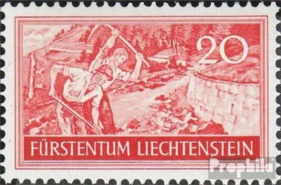 Produktbild von Briefmarken Liechtenstein 1937 Mi 153 postfrisch Arbeitsbeschaffung