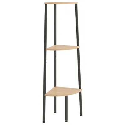 Produktbild von VidaXL 336388, Schwarz, Braun, Stahl, Holz, 10 kg, 40 kg, 455 mm