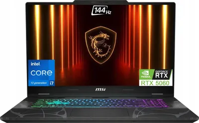 Image de MSI Cyborg 17 B13WFKG-267XPL i7-13620H 17,3 pouces FHD 144 Hz 16 Go 512 Go SSD RTX 5060 DLSS 4 Sans système d'exploitation