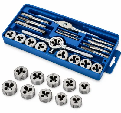 Produktbild von Kraft & Dele KD10288 Satz Gewindeschneider und Fadenschlaufen 20tlg