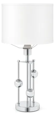 Produktbild von Nachttischlampe mit Leinenschirm und E27-Fassung