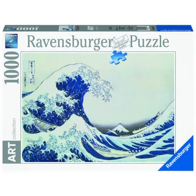 Obrázok produktu pre Ravensburger - Puzzle 1000 Veľká vlna pri Kanagawe - Raven...