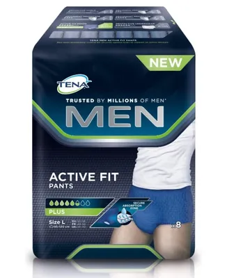 Zdjęcie produktu dla TENA Inkontinenzhosen MEN ACTIVE FIT PANTS PLUS Größe L für Männer