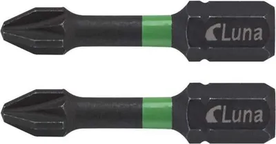 Produktbild von Torsionsbits (Kreuzschlitz) Pozidriv PZ2 IMPACT 32 mm (2 Stk.)