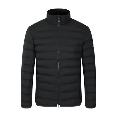Produktbild von Blue Wave Herren Steppjacke Maximilian in Daunenoptik - Gesteppte Jacke mit Stehkragen in Schwarz Größe XXL