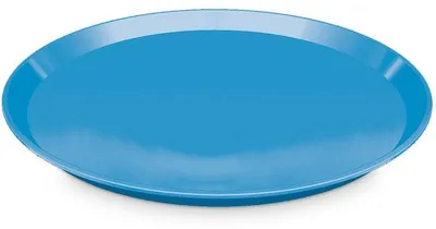 Produktbild von Tablett - blau - Kunststoff - D34x2 cm - rund - Serviertablett