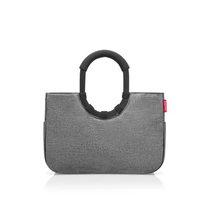 Immagine prodotto di reisenthel loopshopper M, Einkaufstasche, Einkaufskorb, Tragetasche, Frame Twist Silver, 12 L, OS7052