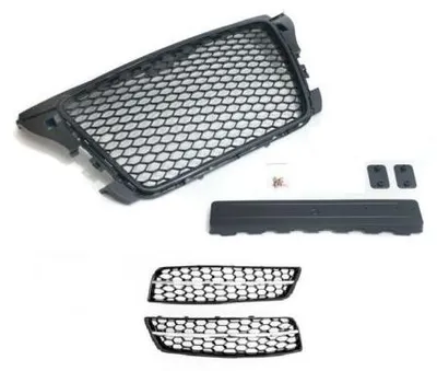 Kühlergrill Waben + Gitter Stoßstange Links Rechts für Audi A3 8P ab 04/2008 – Produktansicht