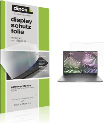 Produktbild von 2x Schutzfolie für HP Zbook X G1i 16 Zoll matt Displayschutzfolie Folie Display Schutz dipos