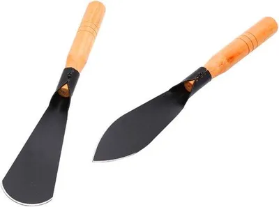 Productafbeelding van Tuinschep - Tuingereedschap - 2 kleine tuinschepjes - Veelzijdig in gebruik - Ergonomische handgreep - Planttroffels voor het planten en verpotten