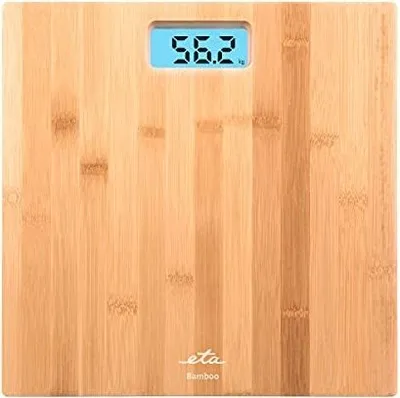Obrázok produktu pre Eta ETA978090000, Elektronická osobná váha, 180 kg, 100 g, Bamboo, kg, lb, ST, Štvorec
