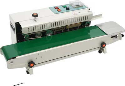 Obrázek produktu pro Průběžný šicí stroj, příkon 500 W, automatický provoz, nastavitelná teplota, zelená barva