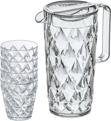Produktbild von koziol Karaffe Crystal 1,6 l, 1 Set