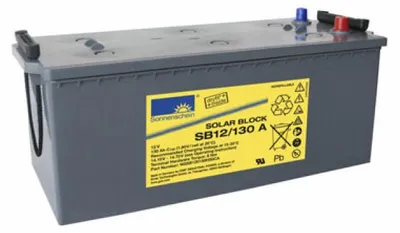 Zdjęcie produktu dla Exide Sonnenschein Solar Block SB12/130 Akumulator kwasowo-ołowiowy z biegunem A 12V, 130000mAh