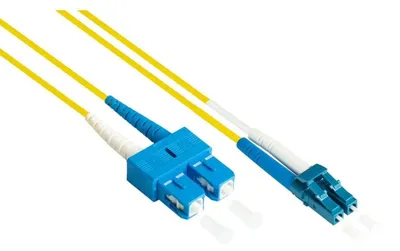 Produktbild von Good Connections LWL Dpx Patchk. OS2 SM 9/125Á LC/SC 0,5m